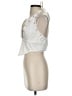 Shein 100% Cotton Ivory Silver Tank Top Size 4 - photo 5