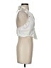 Shein 100% Cotton Ivory Silver Tank Top Size 4 - photo 4