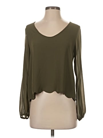 Lost April Long Sleeve Blouse (view 1)