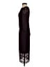 Massimo Dutti 100% Polyester Black Burgundy Cocktail Dress Size 2 - photo 5