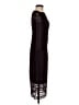Massimo Dutti 100% Polyester Black Burgundy Cocktail Dress Size 2 - photo 4
