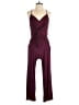 Nine Britton Solid Burgundy Jumpsuit Size S - photo 1