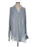 Assorted Brands 100% Rayon Blue Gray Long Sleeve Blouse Size Sm - Med - photo 1
