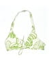 Beach Scene Collection 100% Polyester Tropical Green Swimsuit Top Size S - photo 1
