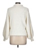 Line & Dot Solid Ivory Turtleneck Sweater Size L - photo 2
