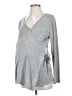 Pink Blush Gray Long Sleeve Top Size S - photo 1