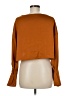 Nap 100% Polyester Orange Long Sleeve Top Size M - photo 2