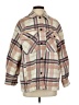 Zara Plaid Pink Coat Size XS - photo 1