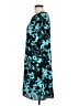 Worthington 100% Polyester Print Teal Casual Dress Size L - photo 5