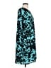 Worthington 100% Polyester Print Teal Casual Dress Size L - photo 4