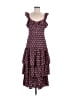 Likely 100% Polyester Hearts Purple Casual Dress Size 6 - photo 1