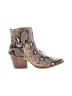 ARider Girl Blue Brown Ankle Boots Size 7 1/2 - photo 1
