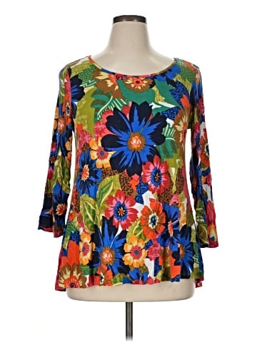 Cable & Gauge 3/4 Sleeve Blouse (view 1)