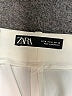 Zara 100% Polyester Solid White Casual Pants Size M - photo 7