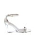 Stuart Weitzman White Gold Wedges Size 9 1/2 - photo 1