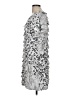 Cubism Animal Print Silver Cocktail Dress Size M - photo 5