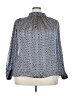 H&M 100% Polyester Print Blue Long Sleeve Blouse Size 3X - photo 1