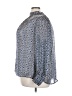 H&M 100% Polyester Print Blue Long Sleeve Blouse Size 3X - photo 5