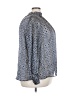 H&M 100% Polyester Print Blue Long Sleeve Blouse Size 3X - photo 4