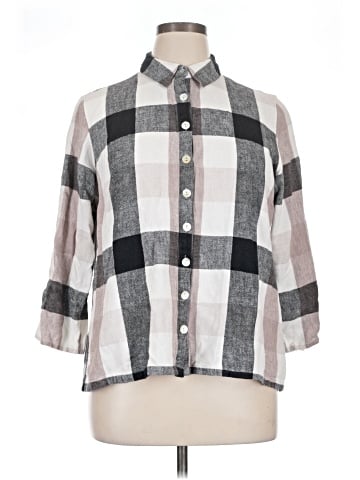 Soft Surroundings 3/4 Sleeve Button-Down Shirt (view 1)