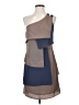 Cluci 100% Polyester Color Block Gray Cocktail Dress Size S - photo 1