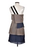 Cluci 100% Polyester Color Block Gray Cocktail Dress Size S - photo 2