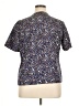 Allegra K 100% Polyester Animal Print Blue Short Sleeve Blouse Size XL - photo 2