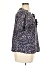 Allegra K 100% Polyester Animal Print Blue Short Sleeve Blouse Size XL - photo 4