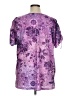 Catherines Purple Short Sleeve Blouse Size 0X - photo 2