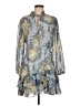 Trish Scully 100% Polyester Paisley Blue Cocktail Dress Size M - photo 1