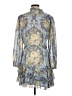 Trish Scully 100% Polyester Paisley Blue Cocktail Dress Size M - photo 2