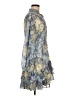 Trish Scully 100% Polyester Paisley Blue Cocktail Dress Size M - photo 4