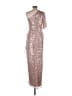 Mac Duggal 100% Polyester Silver Cocktail Dress Size 10 - photo 2