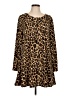 Lildy Animal Print Brown Casual Dress Size Lg - XL - photo 1