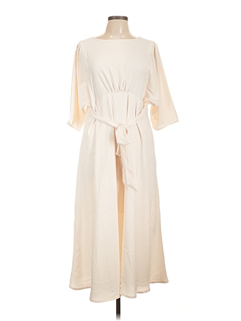 Pre-owned Cupshe Casual Dress In Ivory