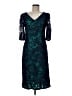 JS Collections Teal Blue Cocktail Dress Size 6 - photo 1