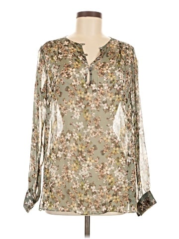Worth New York Long Sleeve Silk Top (view 1)