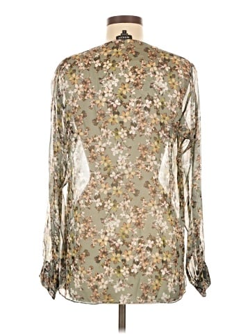 Worth New York Long Sleeve Silk Top (view 2)