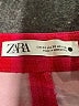 Zara 100% Polyester Checkered-gingham Red Shorts Size XS - photo 3