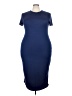 Shein Curve Solid Blue Casual Dress Size 4X - photo 1