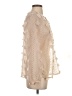 Zara 100% Polyester Ivory 3/4 Sleeve Blouse Size XS - photo 4