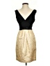 Max and Cleo Metallic Gold Cocktail Dress Size 4 - photo 1