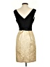 Max and Cleo Metallic Gold Cocktail Dress Size 4 - photo 2