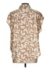 Torrid Tan Short Sleeve Blouse Size Lg Plus (0) - photo 2