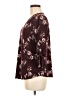 Beacon Floral Burgundy 3/4 Sleeve Blouse Size M - photo 5