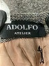 Adolfo Chevron-herringbone Gray Casual Skirt Size 8 - photo 4