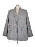 Lane Bryant Houndstooth Gray Blazer Size 22 - photo 1