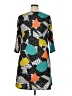 Jete Print Teal Casual Dress Size XL - photo 2
