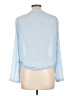 Shein 100% Polyester Blue Long Sleeve Blouse Size L - photo 2