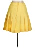 Love Tree Solid Yellow Casual Skirt Size S - photo 2
